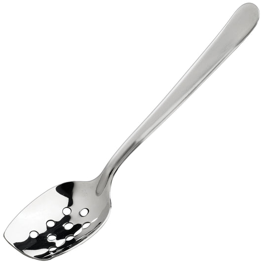 Winco SPS-P8 8" Perforated Slanted Plating Spoon
