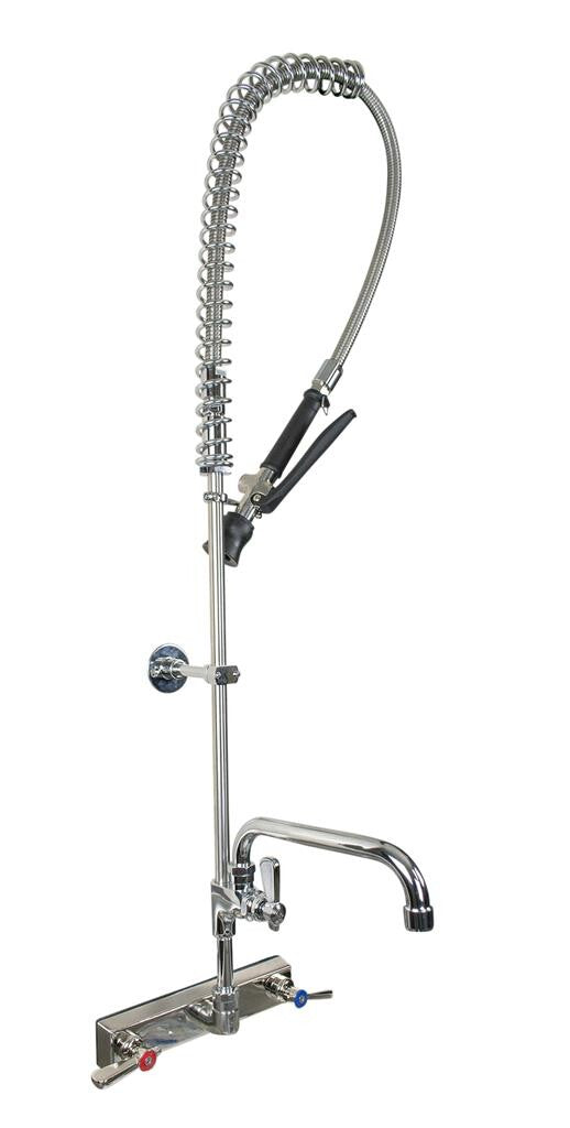 BK Resources EVO-8SMPR-AF12 Evolution 8" Splash Mount Pre Rinse w/ Add A Faucet