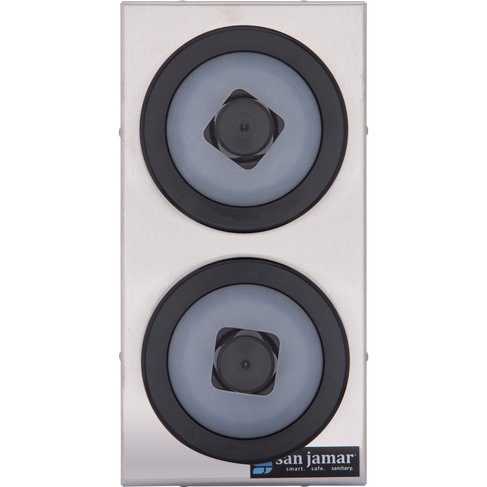 San Jamar C9002 14.25" x 10.25" Black EZ-Fit Portion Cup Dispenser
