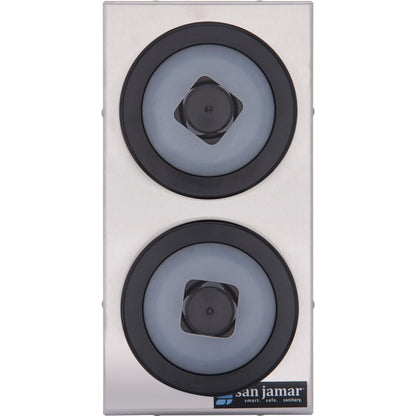 San Jamar C9002 14.25" x 10.25" Black EZ-Fit Portion Cup Dispenser