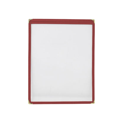 Omcan 39792 9 1/2" x 11 3/4" Red Single Menu Holder