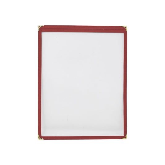Omcan 39792 9 1/2" x 11 3/4" Red Single Menu Holder