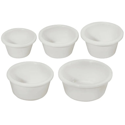 Winco RP-1W 1-1/2 oz. White Plain Ramekins