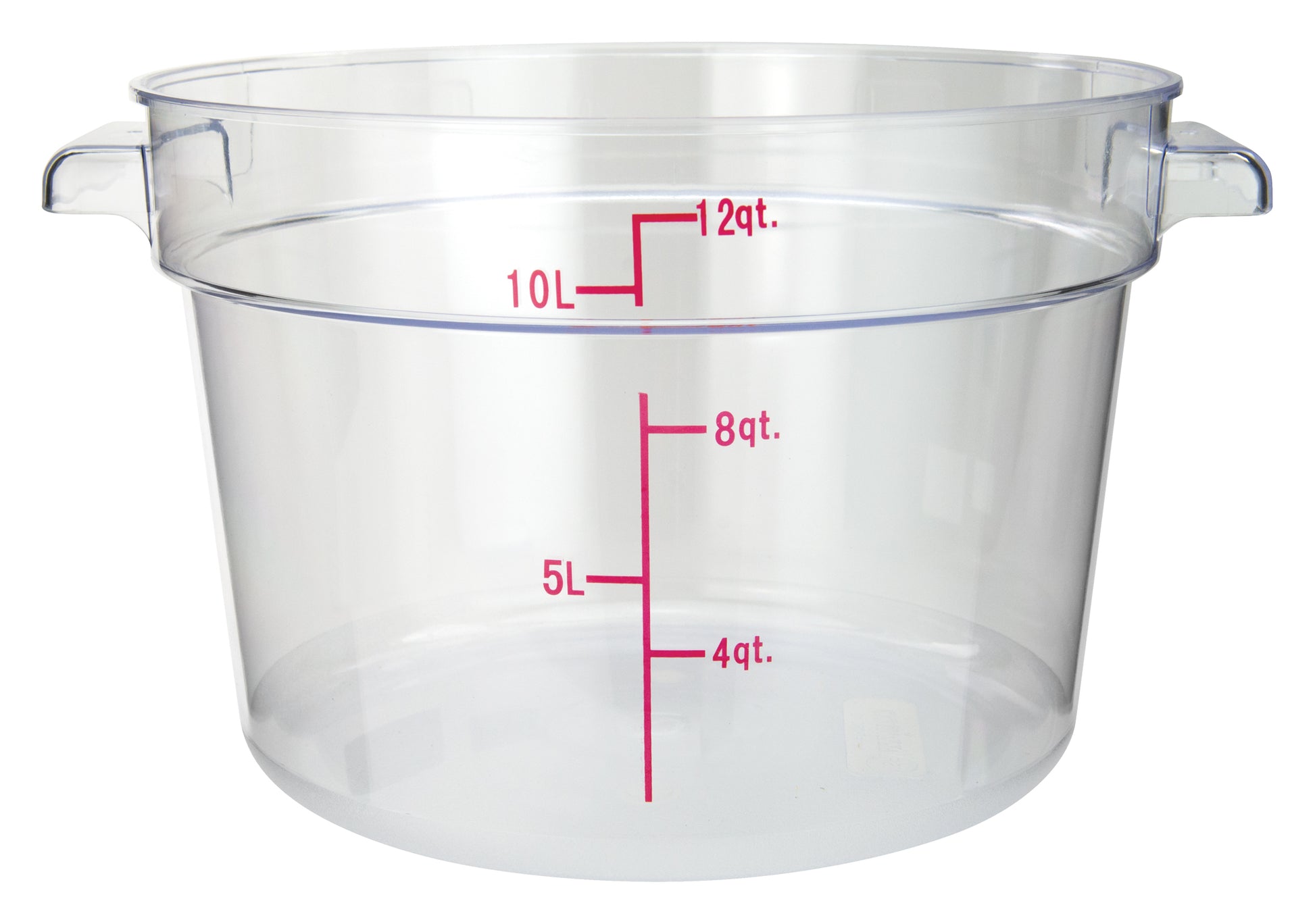 Winco PCRC-12 12 Qt. Clear Polycarbonate Storage Container