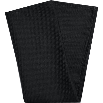Snap Drape 54432020NH014 20" x 20" Black Spun Polyester Microfiber Milan Birdseye Napkin