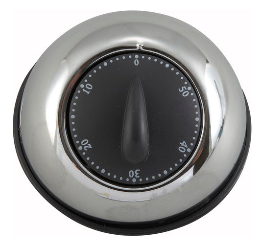 Winco TIM-78 Stainless Steel Long Ring Mechanical Timer