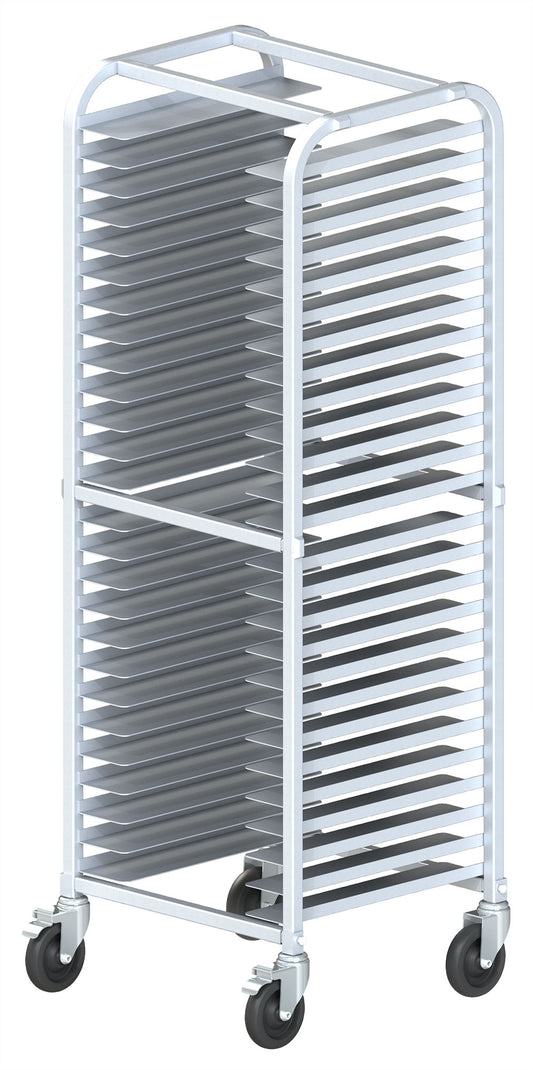 Winco AWPR-26BK 26-Tier Aluminum Pizza Pan Rack, Welded