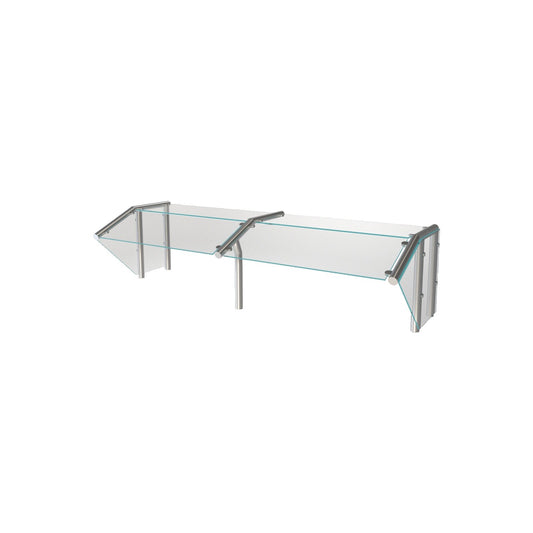 Dinex DXPBPG1C2 2-Well DineXpress Classic Single-Sided Buffet Guard