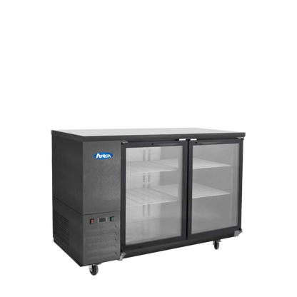 Atosa SBB59GGR-AUS2 59" Black Glass Door Back Bar Cooler