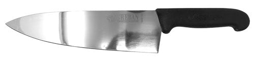 Omcan 12861 10" Black Super Fiber Handle Medium Cook Knife