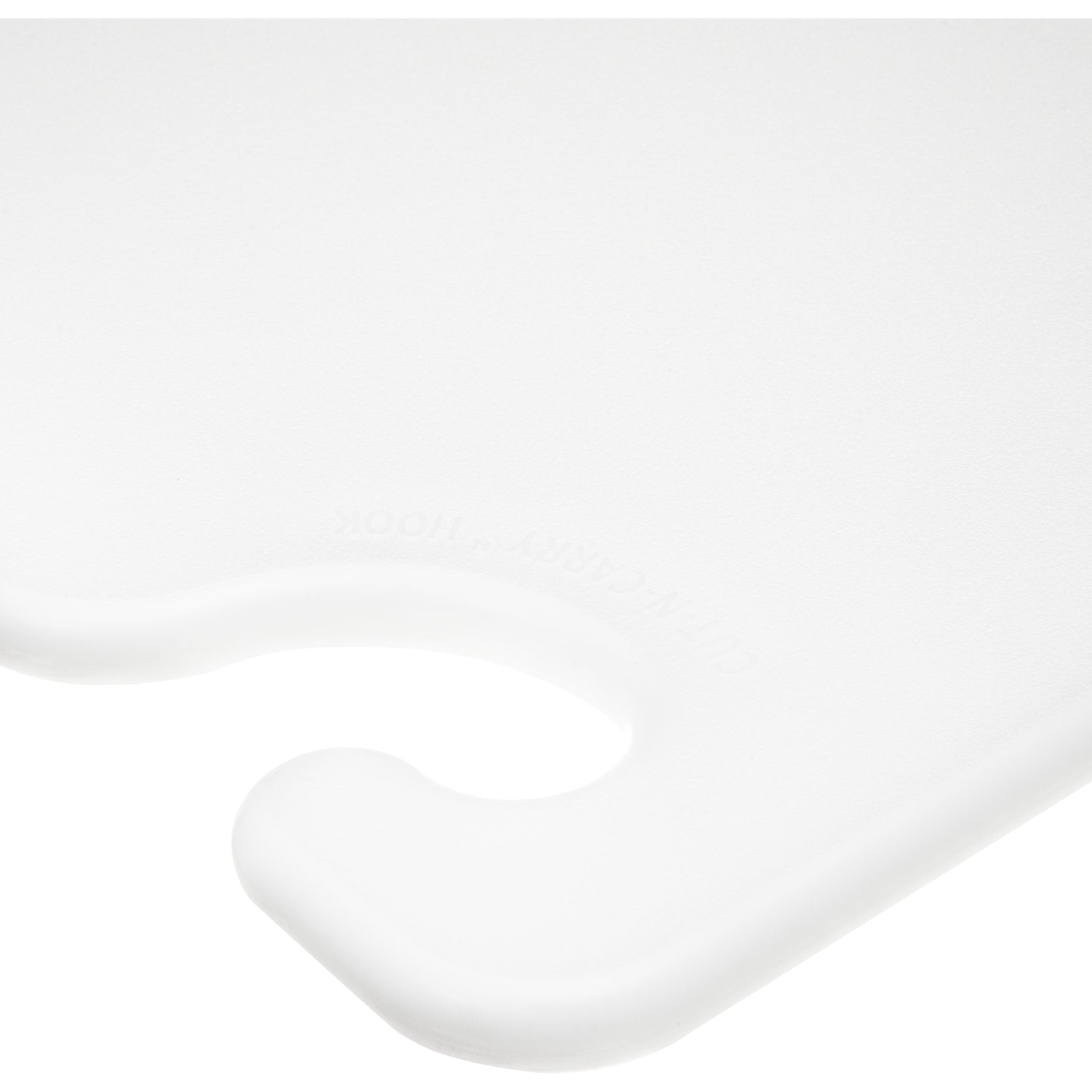 San Jamar CB182412WH 18" x 24" x 0.5" White Cut-N-Carry Cutting Board