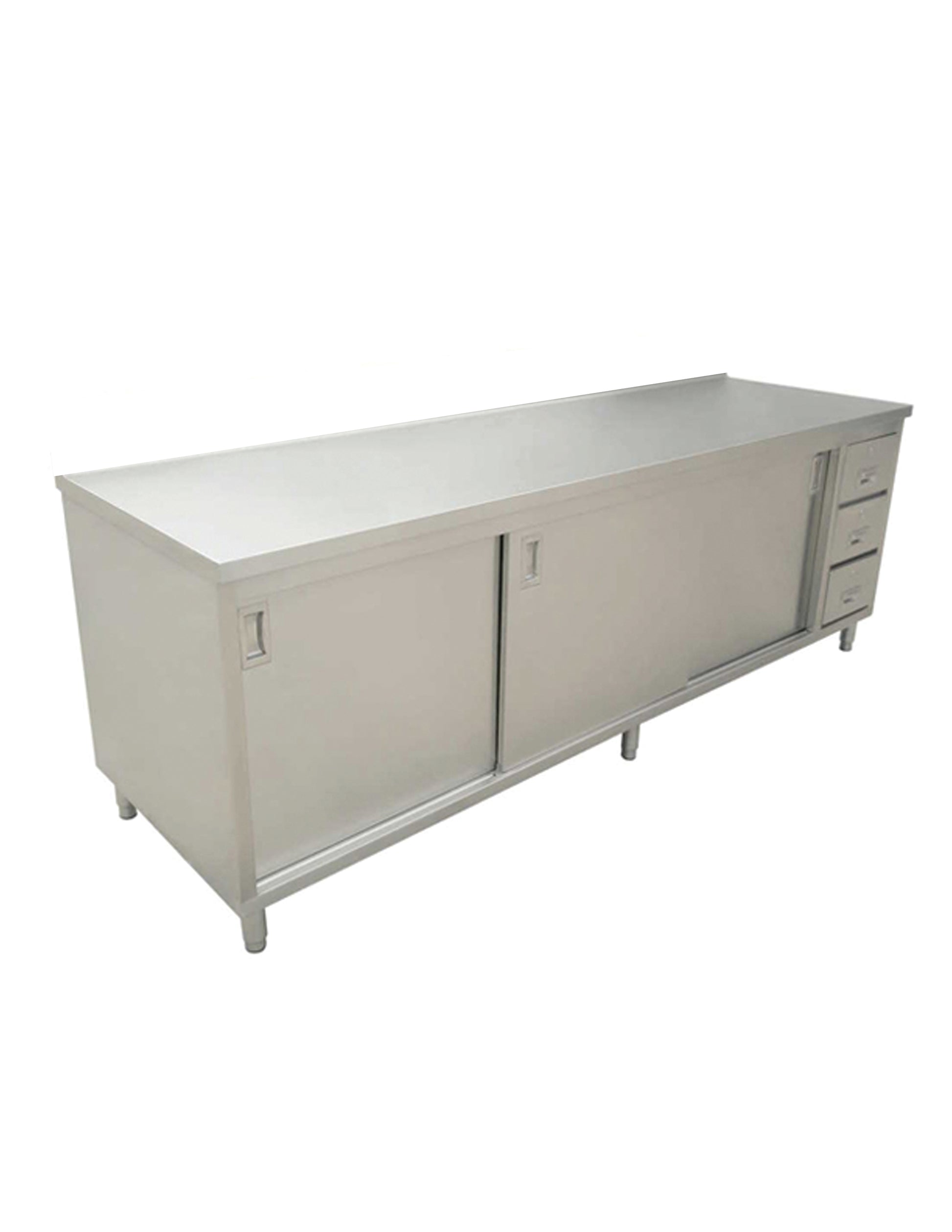 Omcan 44197 30" x 72" Stainless Steel Worktable With Cabinets And Drawers