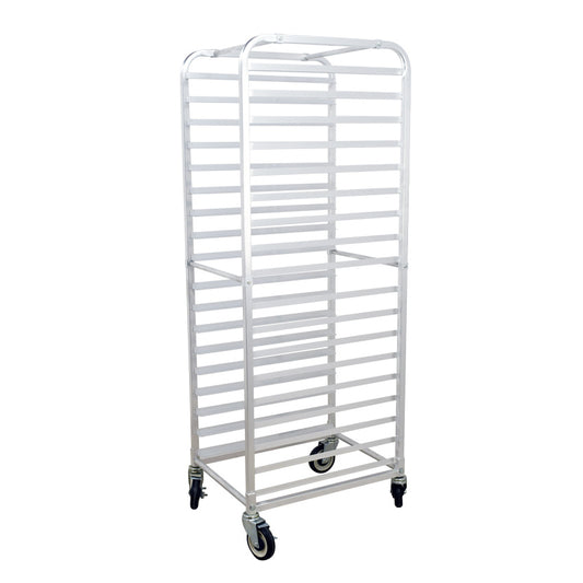 Omcan 27054 18 Slides Curved Top Aluminum Bun Pan Rack