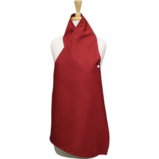 Snap Drape 54482534DS023 34" x 25" Maroon 50% Spun Polyester/50% Filament Dining Scarf