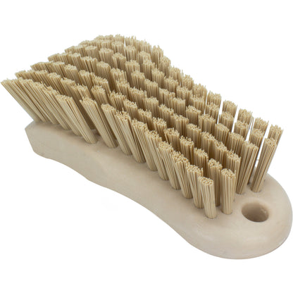 Carlisle 40521EC25 6" Tan Sparta Color Coded Hand Scrub Brush
