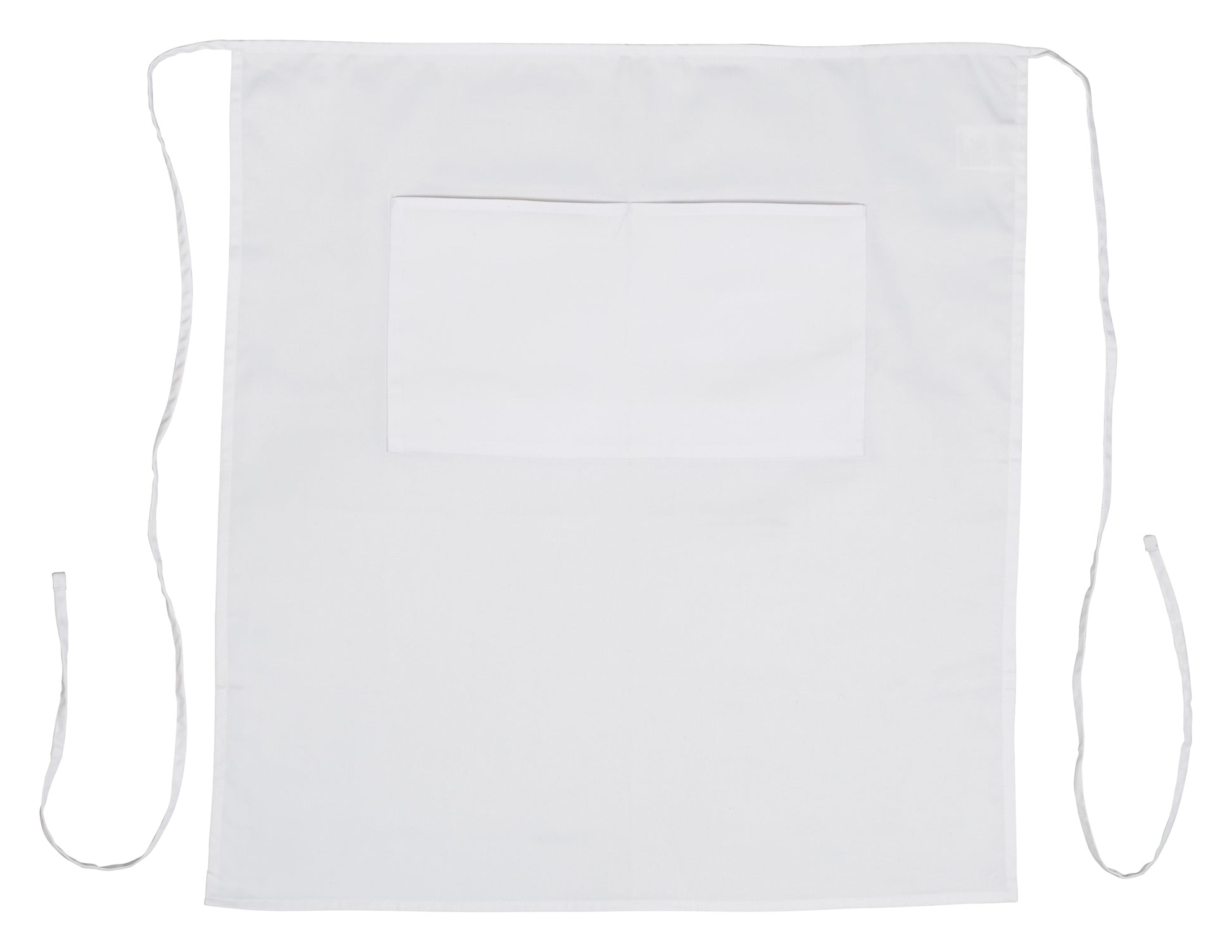 Winco WA-3129WH White Full Length Bistro Apron