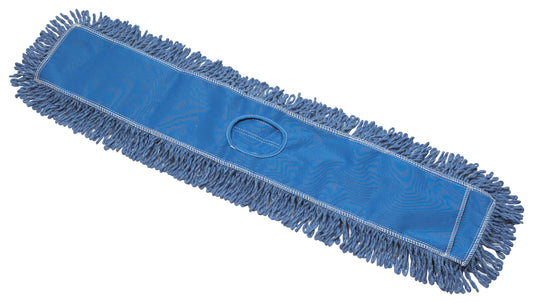 Winco DMB-36H 36"x5" Blue Cotton Blend Dust Mop Refill
