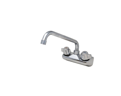 Omcan 47821 Wall Mounted Bar Sink Faucet with 10" Swing Spout and 4" Centers