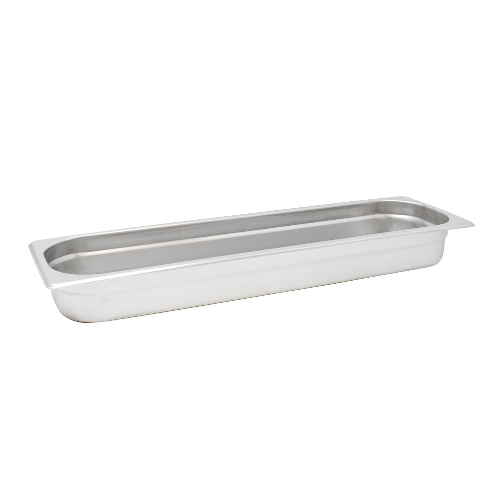 Omcan 80616 Half-size Long Stainless Steel Anti-Jam Steam Table Pan - 2.5" Deep
