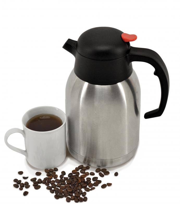 Omcan 40564 51 oz (1.5 L) Double-Wall Insulated Stainless Steel Thermal Coffee Carafe