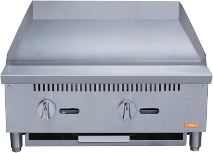 Brika BMG-24 24" Commercial Manual Griddle - Conversion Kit Included