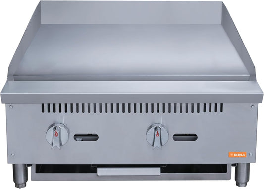 Brika BMG-24 24" Commercial Manual Griddle - Conversion Kit Included