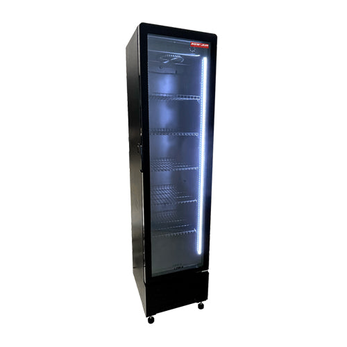 New Air NGR-17-77H 17" Black Glass Door Refrigerator