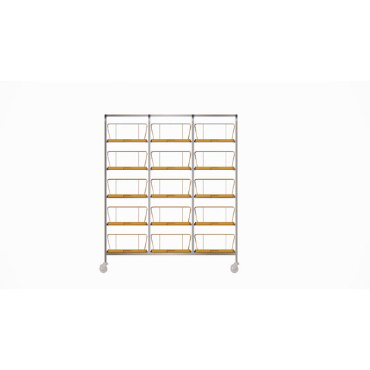 Dinex DXIRDSD9150 150 Domes or 300 Bases/Underliners Stainless Steel Dome Storage Rack