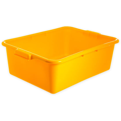 Carlisle N4401104 20" x 15" x 7" Yellow Comfort Curve Tote Box
