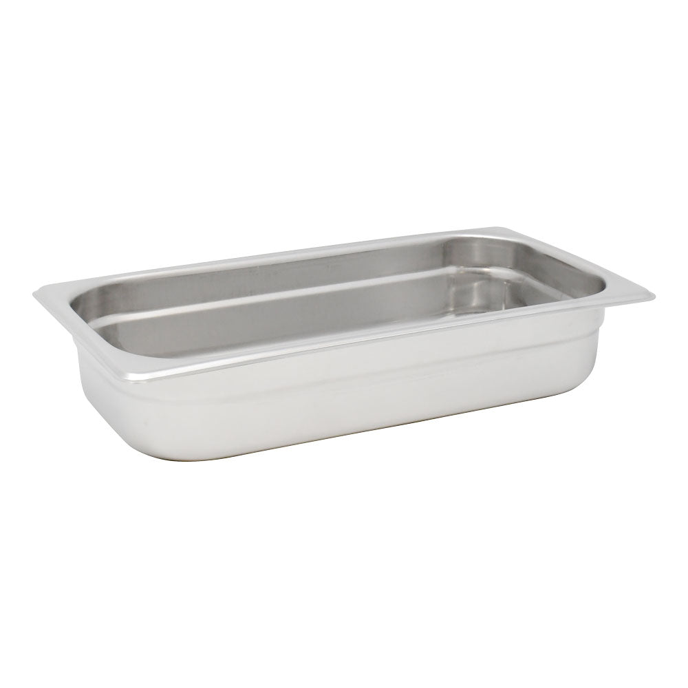 Omcan 80267 Third-size Stainless Steel Anti-Jam Steam Table Pan - 2.5" Deep