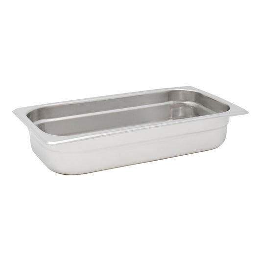 Omcan 80267 Third-size Stainless Steel Anti-Jam Steam Table Pan - 2.5" Deep