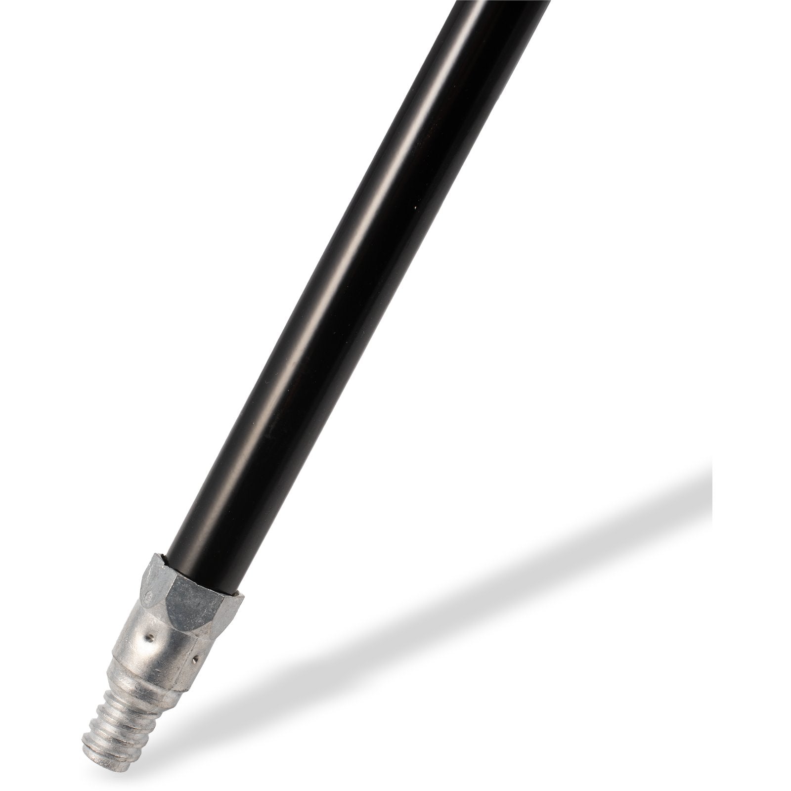Carlisle 362027503 60" Black Flo-Pac Heavy-Duty Powder Coated Metal Handle with Metal Tip