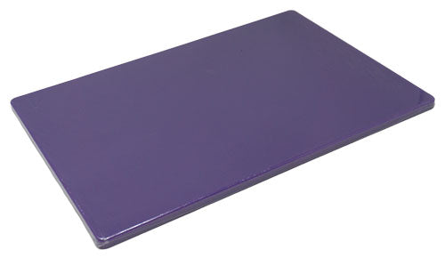 Omcan 44275 12" x 18" x 1/2" Purple Polyethylene Pre-Cut Rigid Cutting Board