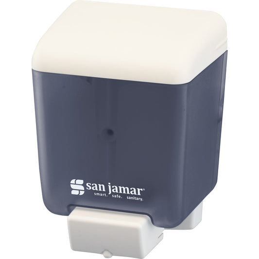San Jamar SN30TBL 30 oz Arctic Blue Manual ABS Wall Mounted Classic Liquid/Lotion Refillable Soap Dispenser