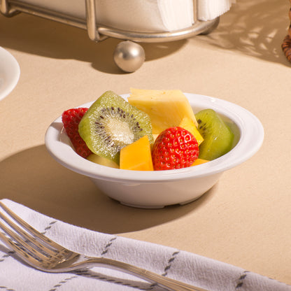 Winco MMB-5W 5 oz. White Melamine Fruit Bowls