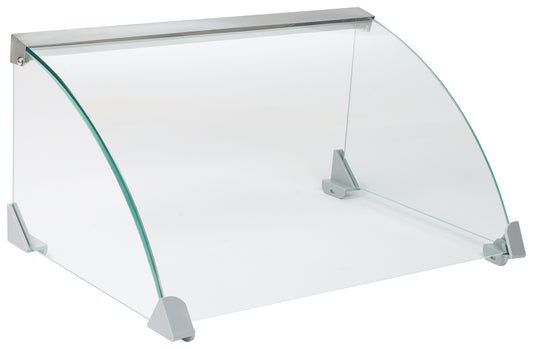 Winco EHDG-5SG Glass Spectrum Sneeze Guard to fit EHDG-5R Hot Dog Roller