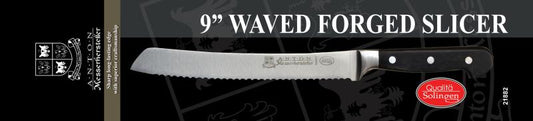 Omcan 21882 9-inch Retail-Ready Forged Wave Slicer
