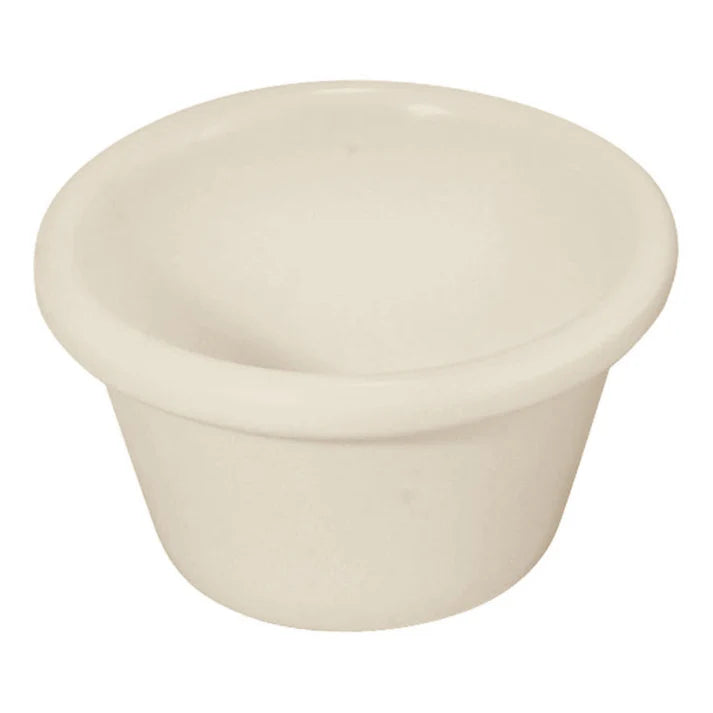 Winco RP-1B 1-1/2 oz. Bone Plain Ramekins