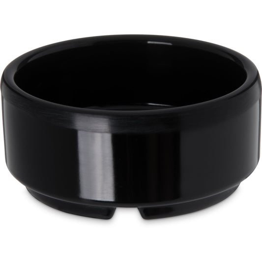 Carlisle 41003 2 oz Black Straight-Sided Melamine Ramekin