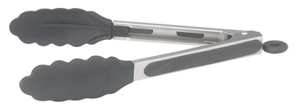 Winco UTS-9K 9" Stainless Steel Utility Tong, Silicon Grips