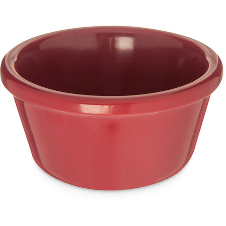 Carlisle S28058 3 oz Roma Red Melamine Smooth Ramekin