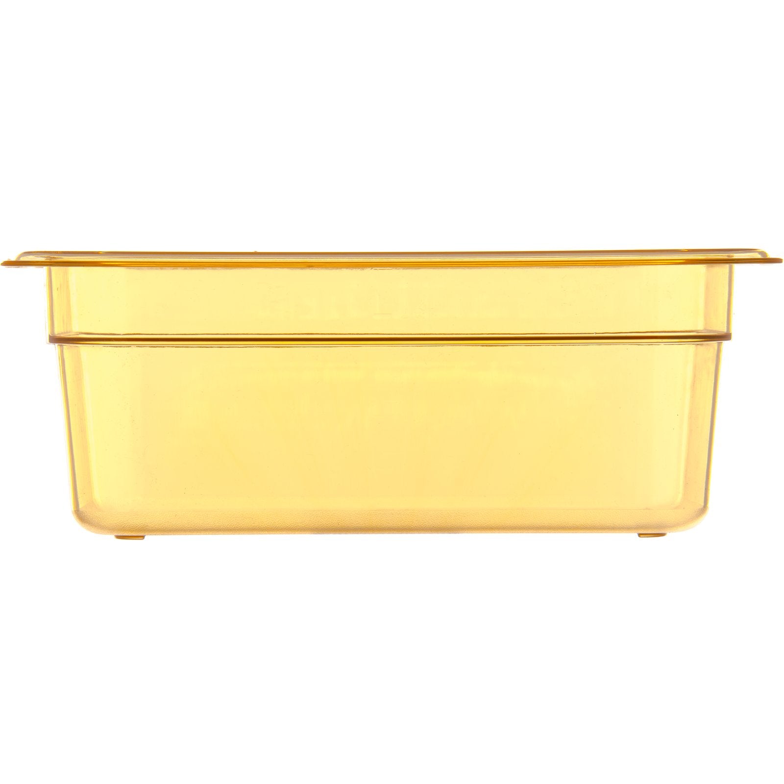 Carlisle 3088113 1/4 Size Amber High Heat Plastic StorPlus Food Pan, 4" Deep