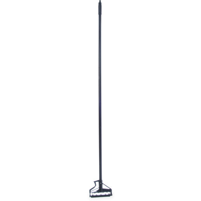 Carlisle 36959500 60" Long/1" D Black Sparta Quik-Release Vinyl Coated Metal Handle