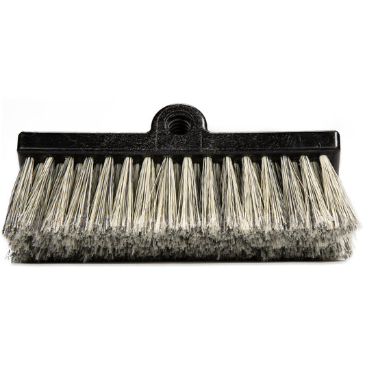 Carlisle 3649700 10" Black Flo-Pac Flo-Thru Dual Surface Brush with Flagged Polystyrene Bristles