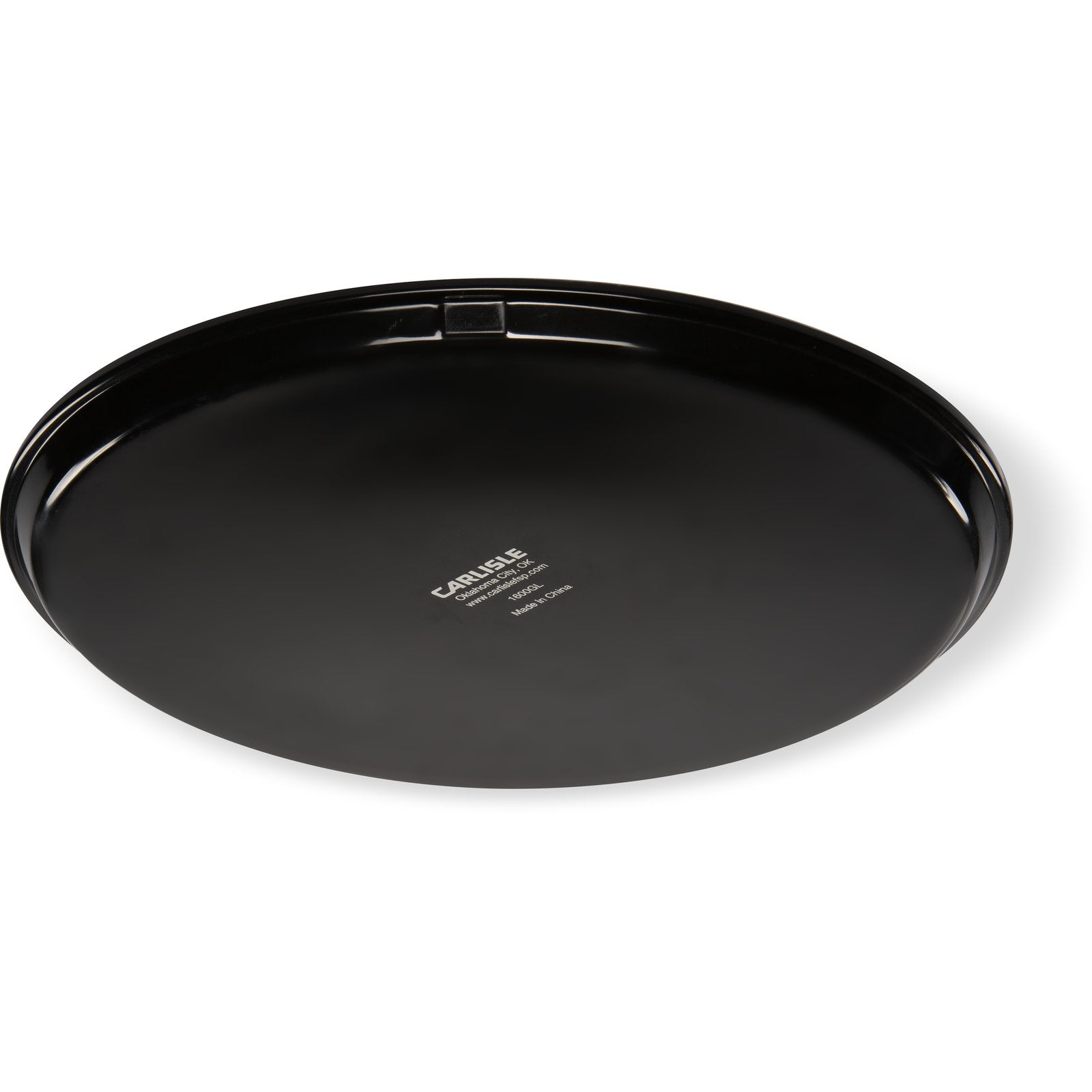 Carlisle 1600GL004 16" Black Round GripLite Tray