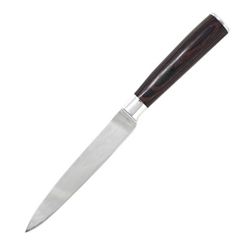 Omcan 47913 5.5" Gyuto Damascus Style Utility Forged Knife with Gift Box