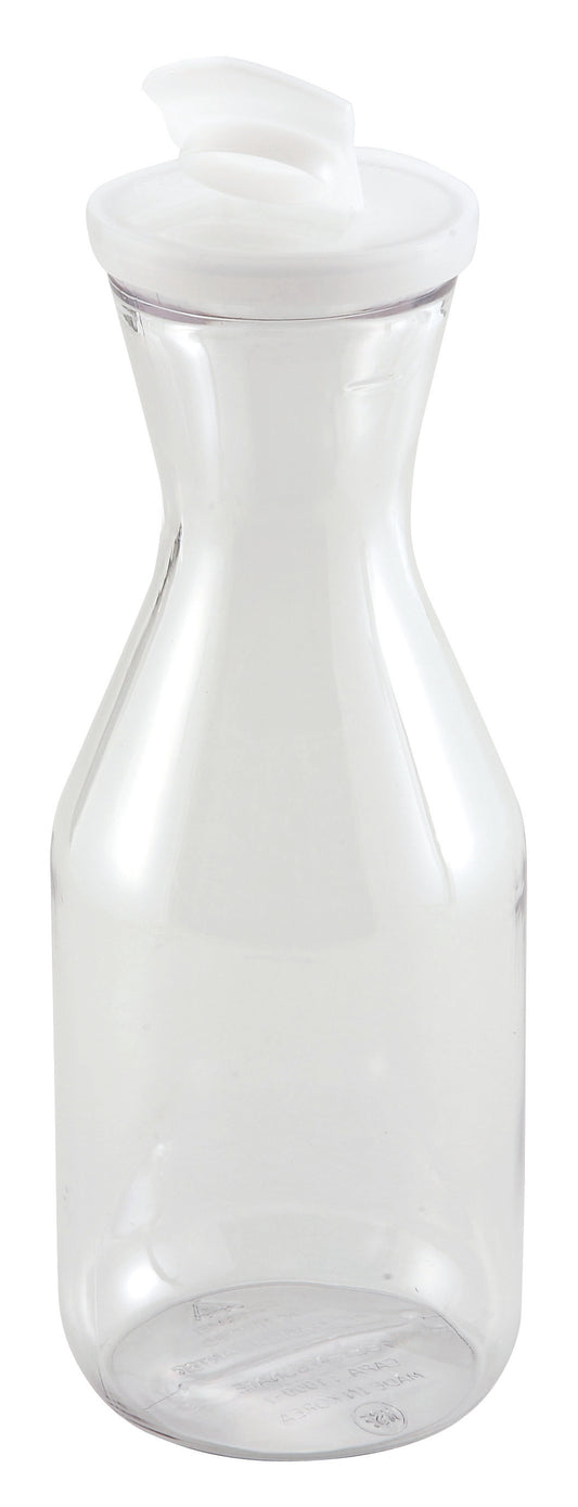 Winco PDT-05 1/2L Polycarbonate Decanter w/ Lid