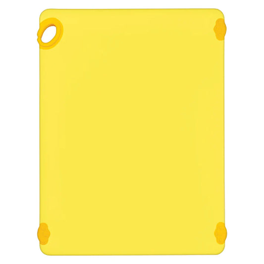 Winco CBK-1824YL 18" x 24" x 1/2" Yellow Cutting Board with Hook