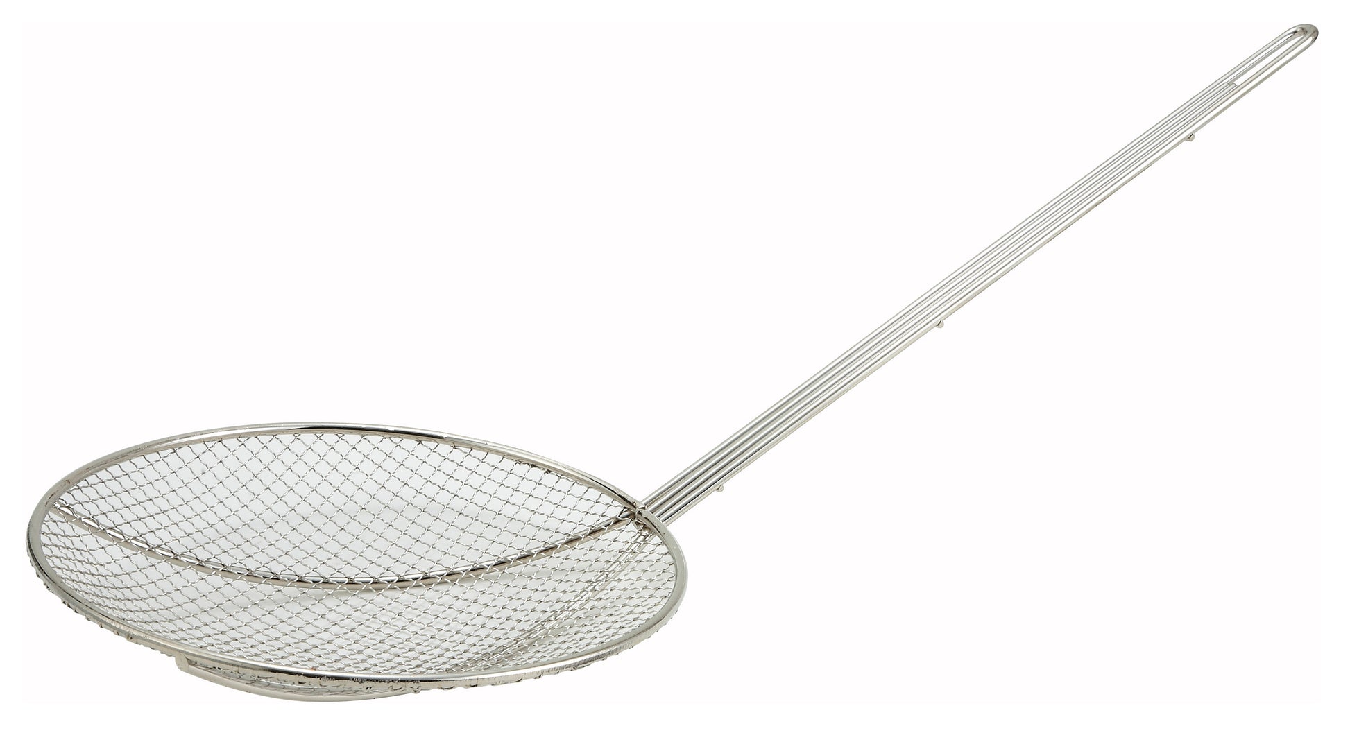 Winco SC-12R 12" Nickel-Plated Wire Skimmer