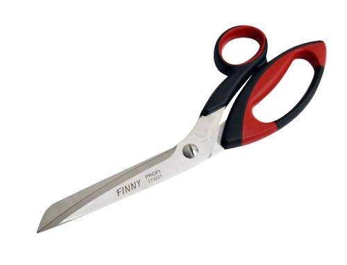 Omcan 12901 Stainless Steel Poultry Shears with Red and Black Handles
